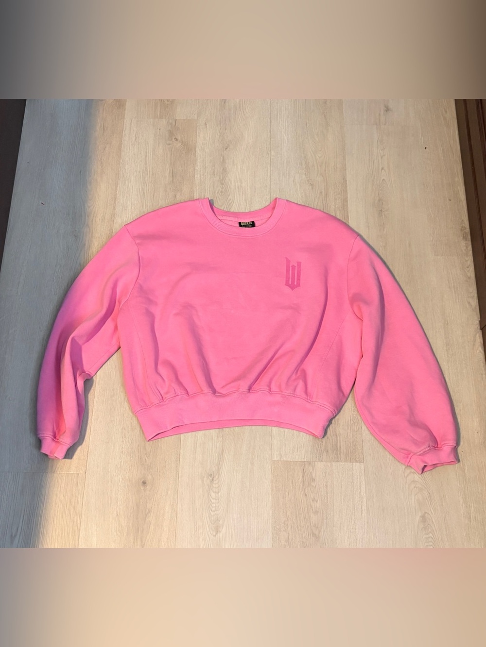 Pink Wicked Universal Studios Defying Gravity crewneck sweatshirt
